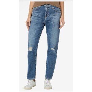 AG EX Boyfriend Slouchy Slim Size 27 Distressed Jeans  NWT Adriano Goldschmied N